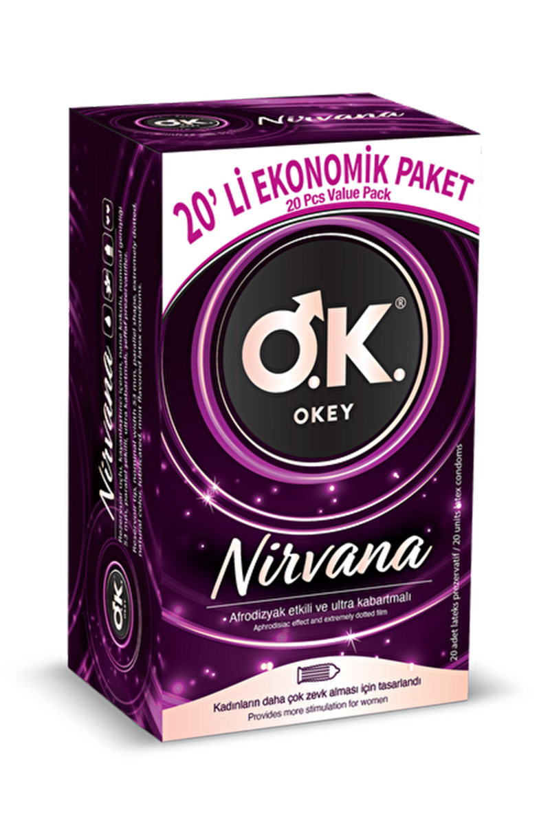 PrezervatifOkeyOkey Nirvana Prezervatif 20'li