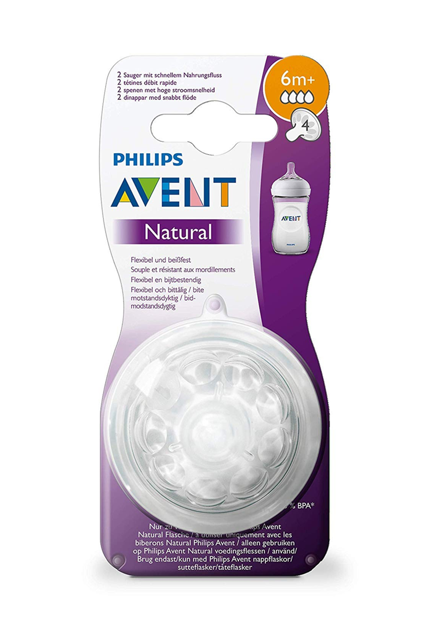 8710103874034 | Philips Avent SCF 044/27 Natural Biberon Emziği 6M+ 2Li | KozmovitalBiberonlar ve Biberon EmzikleriPhilips AventPhilips Avent SCF 044/27 Natural Biberon Emziği 6M+ 2Li