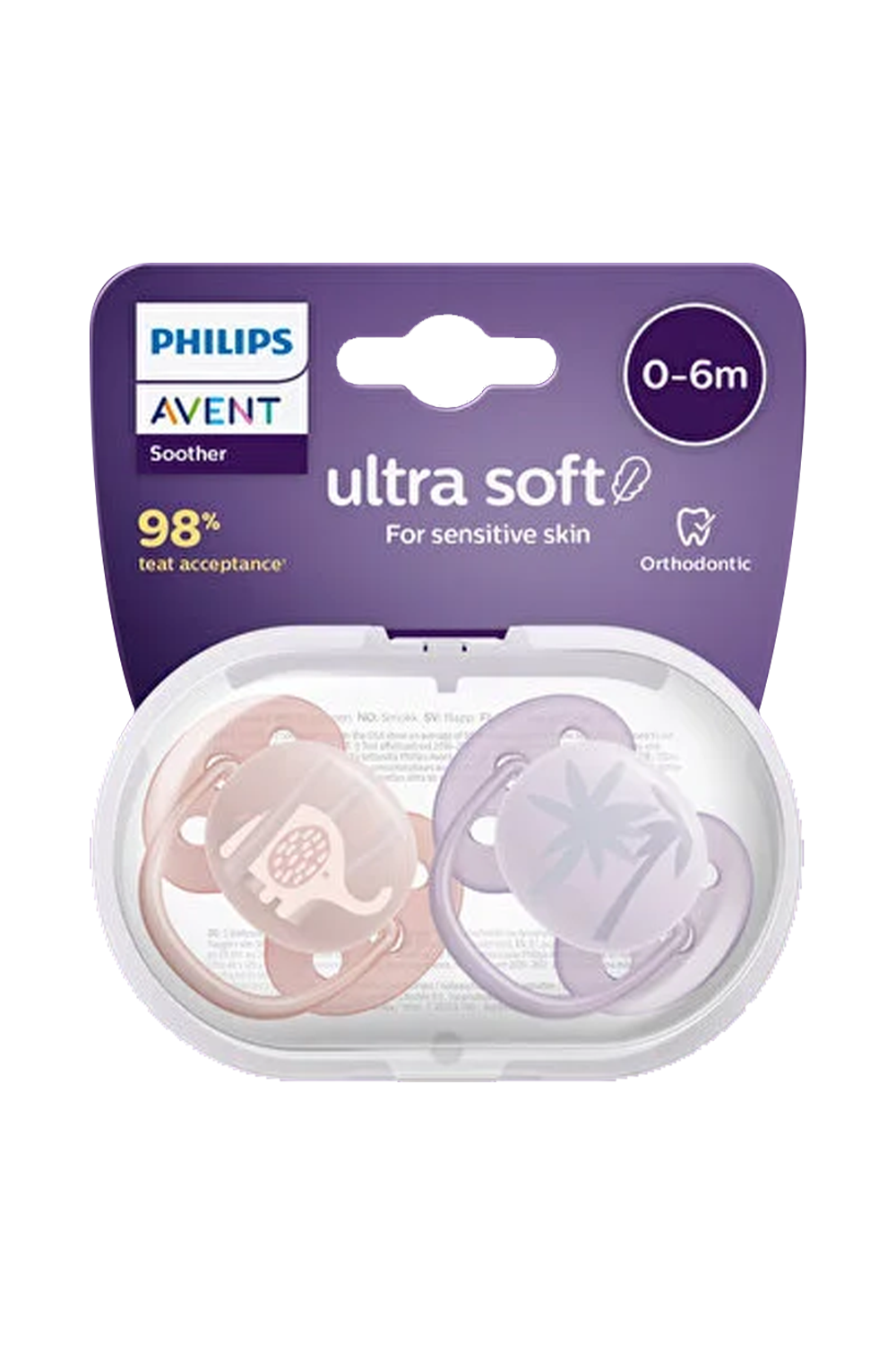 EmziklerPhilips AventPhilips Avent SCF091/09 Ultra Soft 0-6 Ay 2'li Kız Emzik