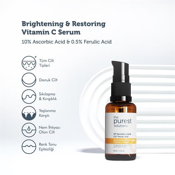 Cilt Bakım SerumlarıThe Purest SolutionsThe Purest Solutions Brightening & Lightening Vitamin C Serum