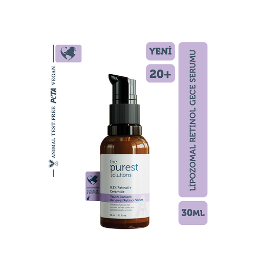 The Purest Solutions Yaşlanma ve Kırışıklık Karşıtı Retinol Gece Serumu 30 ml | KozmovitalCilt Bakım SerumlarıThe Purest SolutionsThe Purest Solutions Yaşlanma ve Kırışıklık Karşıtı Retinol Gece Serumu 30 ml