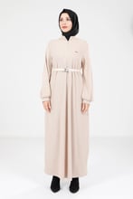 9082 ELBİSE BEJ