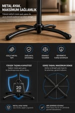 16'' inç Siyah Ayaklı Vantilatör