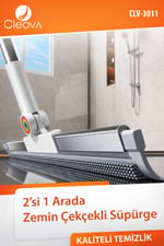 2 in 1 Çekpas Kauçuk Fırça Paspas Mop