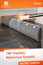 2 in 1 Çekpas Kauçuk Fırça Paspas Mop