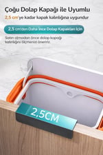 8.8 Lt Mutfak Tezgah Üstü ve Dolap Askılı Çöp Kovası