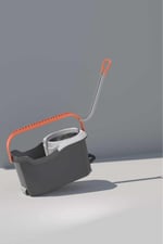 Cleanmate S2 Pedallı Mop Temizlik Seti Tekerlekli Kova Çıkarılabilir Çelik Sepet