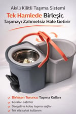DuoClean Temiz ve Kirli Suyu Ayırabilen Çelik Temizlik Seti