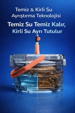 PRO SERİES Temiz Su ile Kirli Suyu Ayıran Otomatik Temizlik Seti