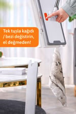 Tek Tuşla Bez Değiştirme, Güçlü Klips, Temizlik Bezi Hediyeli