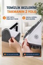 Üçgen başlıklı Çekpas özellikli Cam Temizleme Mop'u