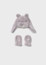 Mayoral Erkek Bebek Peluş Şapka e Eldiven Takım