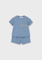 Mayoral Newborn Baby Boy Cotton Shorts Set, 2-Piece, Blue