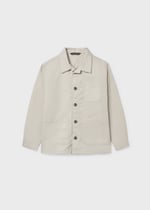 Mayoral Boys' Gabardine Shirt Beige