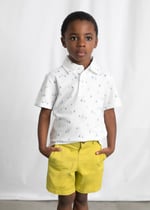 Mayoral Boys' Chino Shorts Yellow
