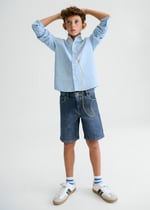 Mayoral Boys' Denim Shorts Blue