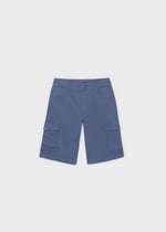 Mayoral Boys' Cargo Shorts with Pockets, Navy Blue