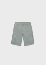 Mayoral Boys' Cargo Shorts with Pockets, Green