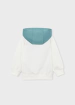 Mayoral Boys' Hooded Two-Thread Sweatshirt Cream