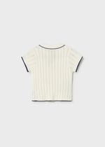 Mayoral Baby Girl Mercerized T-shirt Cream