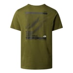 The North Face Foundation Mountain Lines Graphic Erkek Tişört Forest Olive
