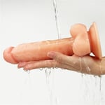 20 cm Belden Bağlamalı İçi Dolu Strapon Dildo