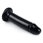 23 Cm Siyah Yumuşak Kalın Anal Dildo
