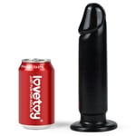 23 Cm Siyah Yumuşak Kalın Anal Dildo
