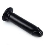 23 Cm Siyah Yumuşak Kalın Anal Dildo