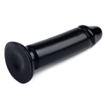 23 Cm Siyah Yumuşak Kalın Anal Dildo