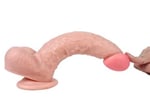 25,5 cm Realistik Kalın Dildo Penis - Wolverine