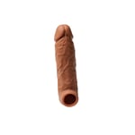 3,5 cm Dolgulu Realistik Penis Kılıfı