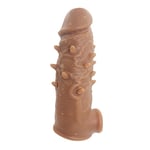 3,5 cm Dolgulu Realistik Penis Kılıfı