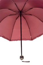 Bordo Çiçek Açan (Sihirli) Kadın Şemsiye