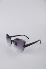 By Marine Kız Çocuk Cat Eye Çerçevesiz Degrade Camlı Güneş Gözlüğü Siyah GG25KZCOCUKRE4