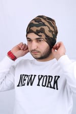 Kamuflaj Desenli Penye Unisex Bere - CPLPNKMR1