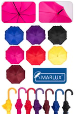 Marlux 1. Sınıf Kalite Baston Tip Rüzgara Dayanıklı 8 Fiber Telli Kadın Şemsiye Mor MARLUX10132A