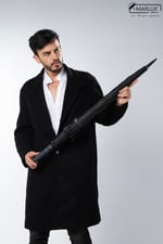 Marlux 8 Fiber Telli Rüzgara Dayanıklı Otomatik Özel Tasarım Protokol Şemsiye Siyah Gri MPR2008