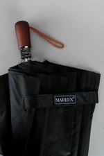 Marlux Elegant Otomatik Çelik 10 Telli Siyah Şemsiye Rüzgar Koruma Ponçi Kumaş MPR1008M