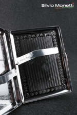 Silvio Monetti Desenli Metal Sigara Tabakası SMTBKCB005R3