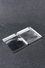 Silvio Monetti Kare Gümüş Desenli Metal Sigara Tabakası SMTBKCB001R1