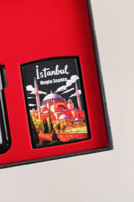 Silvio Monetti Mavi Jet Alevli Çakmak Sigara Tabakası Kutulu Set SET005