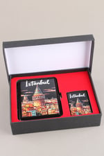 Silvio Monetti Mavi Jet Alevli Çakmak Sigara Tabakası Kutulu Set SET001