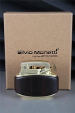 Silvio Monetti Özel Tasarım Benzinli Çakmak Koyu Kahverengi 24CSM089TR002