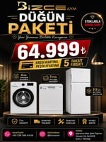 Altus 3'lü beyaz eşya seti: 313 lt buzdolabı, 8 kg çamaşır makinesi, 3 programlı bulaşık makinesi