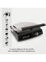 Conti CG-320 Bestost 2000 Watt Izgara ve Tost Makinesi Inox