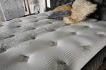 Fluffy Pedli Torba ve Mini Paket Yaylı Omurga Destekli Yatak Seti Yatak+Baza+Başlık