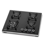 Simfer 3032 Emniyetli 4G Woklu Döküm Izgaralı Setüstü Cam Ocak Doğalgazlı