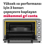 Simfer 7033 Inox 70 lt Turbo Midi Fırın
