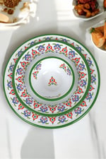 13-24-30 No 3'lü Emaye Yemek Tabağı, Tabak Servis, Yemek, Kamp Piknik, Çeyiz, Hediye
